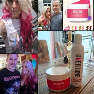 Overtone Vibrant Extreme Pink Hair Coloring Conditioner Set